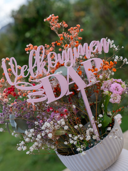 "Velkommen til dåp" Skilt